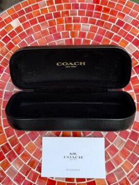 Coach Black Hardshell Eyeglass/Sunglass Case - NEW